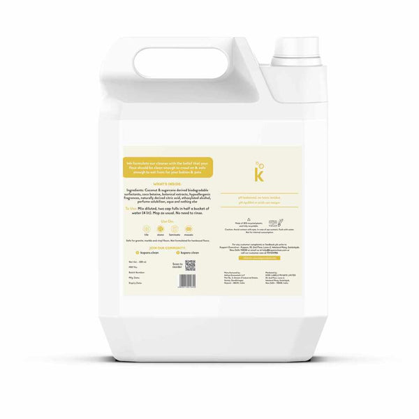 Koparo Natural Floor Cleaner Lime and Lemongrass Fragrance (Pet Safe)