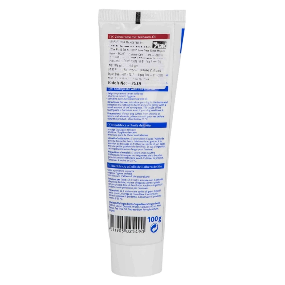 Trixie Toothpaste with Tea Tree Oil and Toothbrush for Dogs Dogs-Health & Wellness Trixie