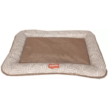 Emily Pets Rectangle Shape Bed for Dogs and Cats (Brown)