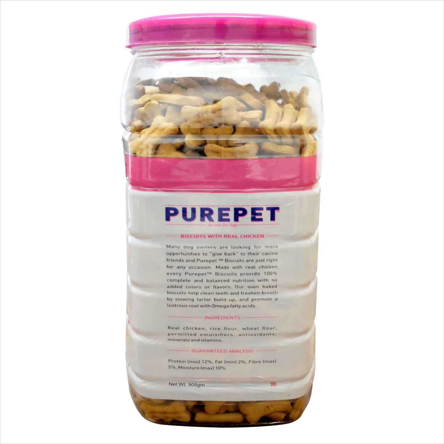 Purepet Mutton Flavour Real Chicken Biscuit Dog Treats (Limited Shelf Life) Dog Treats + Others Purepet