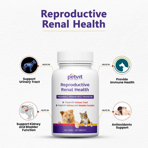 Petvit Reproductive Renal Health Tablet for Dogs and Cats