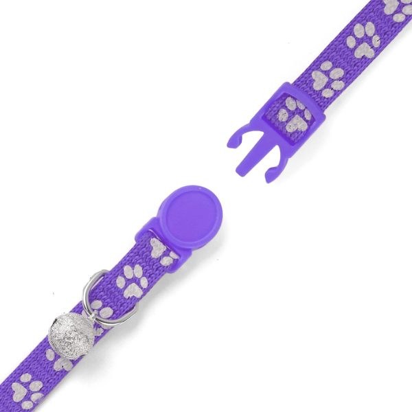 Basil Printed Collar for Cats & Puppies (Purple)