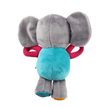 GiGwi Plush Friendz with Squeaker Elephant Toy for Dogs | For Soft Chewers