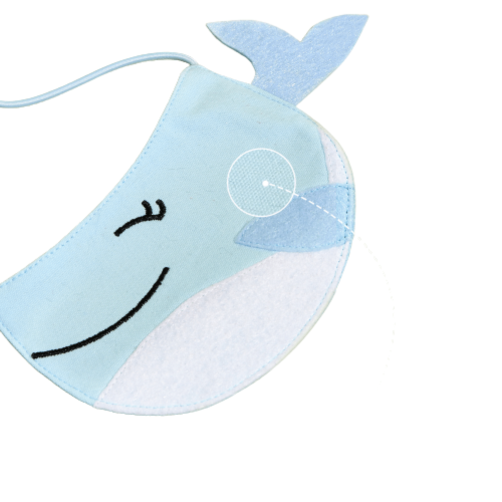 Barkbutler Fofos Cute Whale Bib for Pets