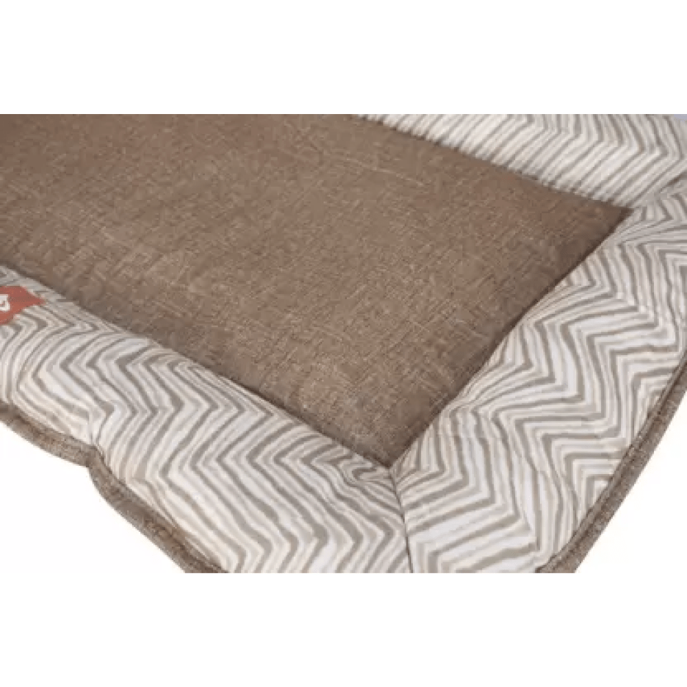 Emily Pets Square Shape Bed for Pets (Brown)