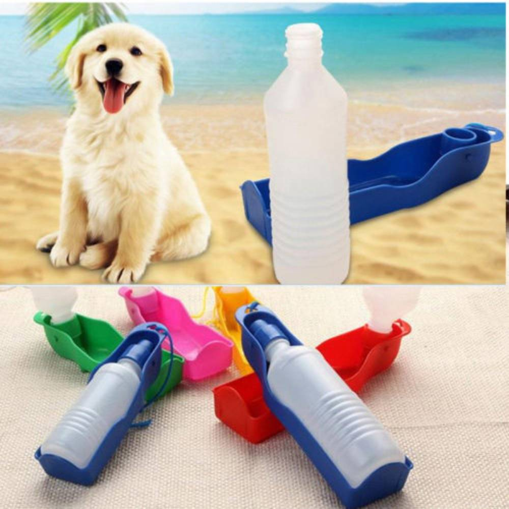 Trixie Travel Bottle with Bowl for Dogs and Cats (Red) Both-Bowls & Feeders Trixie
