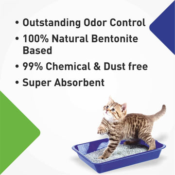 Purepet Lavender Scented and Petcrux Lavender & Lemon Scented Smart Clumping Cat Litter Combo (1+1)