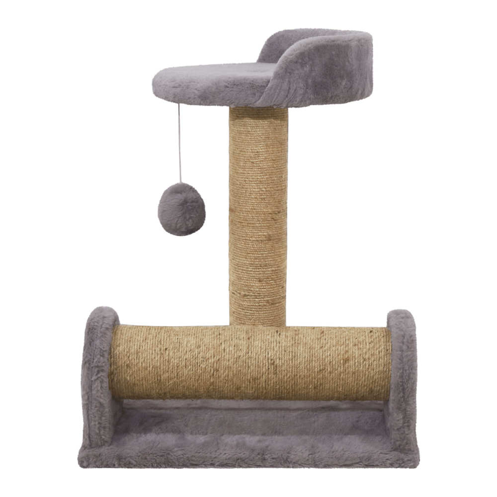 Hiputee Dual Scratching Post Tree with Natural Sisal Rope for Kittens & Cats