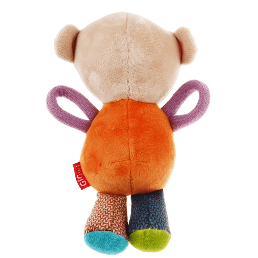 GiGwi Plush Friendz with Squeaker Bear Toy for Dogs