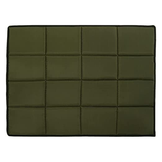 Hiputee Rectangular Shape Waterproof Polyester Fabric Flat Pad Bed for Dogs and Cats (Green)