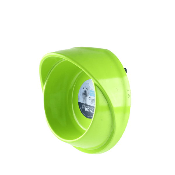 M Pets Single Fashion Diner Bowl for Dogs and Cats (Green)