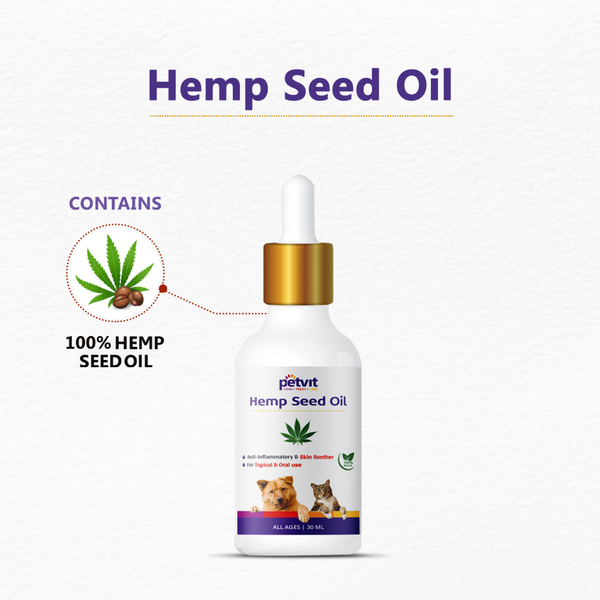 Petvit Hemp Seed Oil for Dogs and Cats