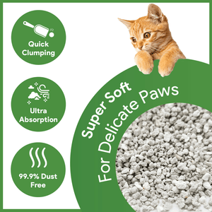 Goofy Tails Unscented White Bentonite Clumping Cat Litter