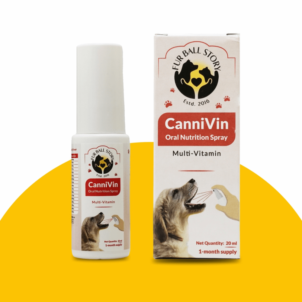 FurBall Story Cannivin Multivitamin Spray for Dogs