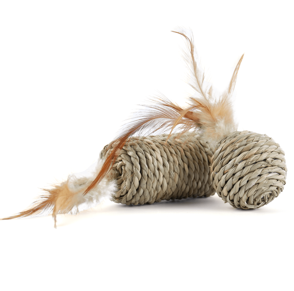 M Pets Natura Seagrass Roll & Ball Toy for Cats