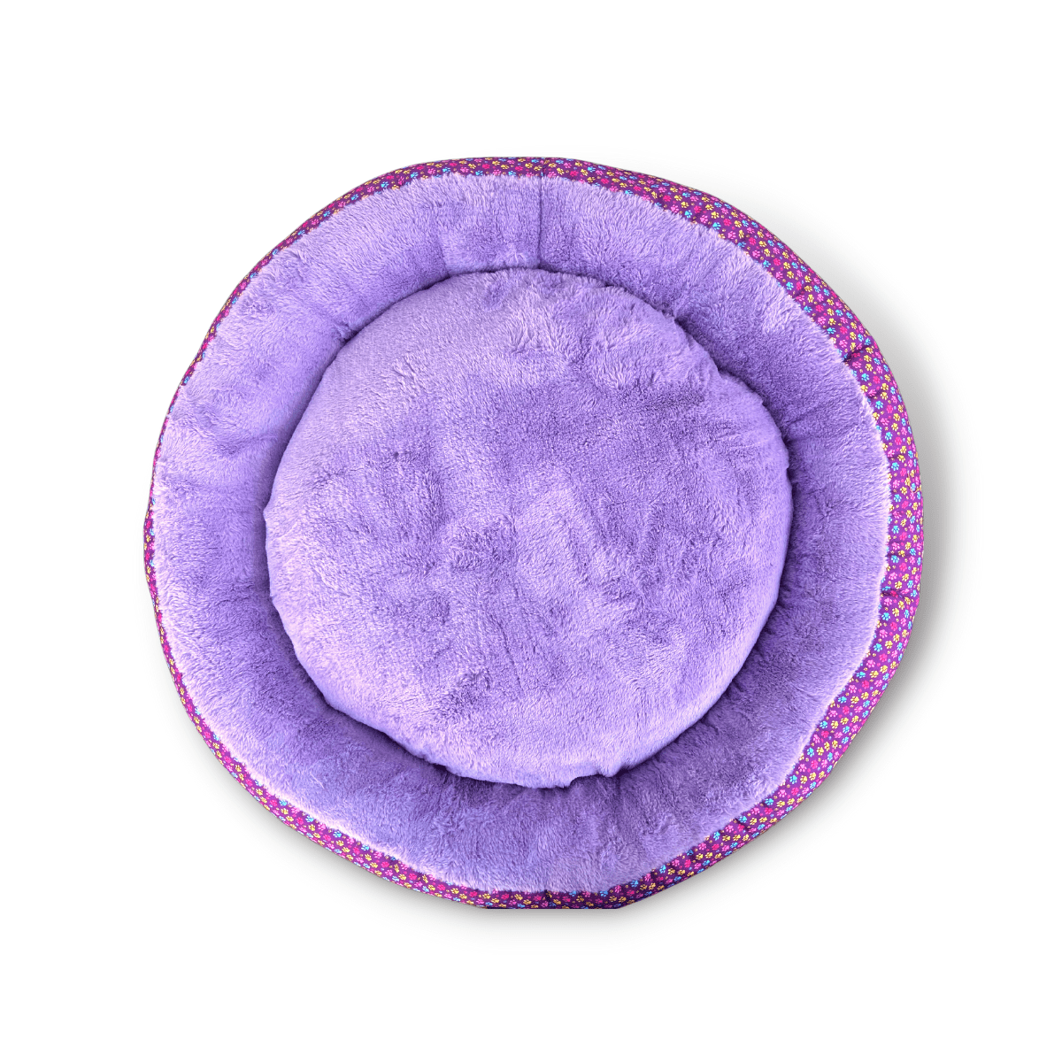 Caninkart Paws Premium Round Beds for Dogs and Cats (Lavender)