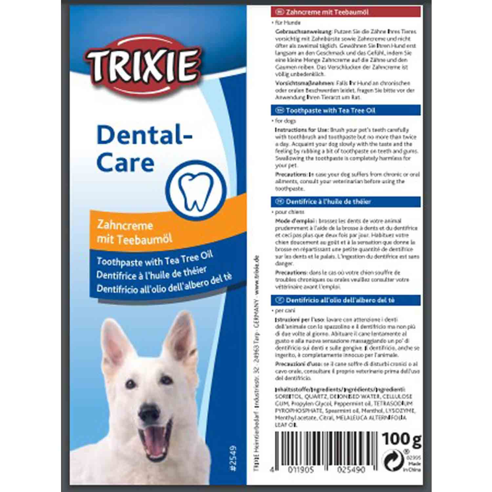 Trixie Toothpaste with Tea Tree Oil and Toothbrush for Dogs Dogs-Health & Wellness Trixie