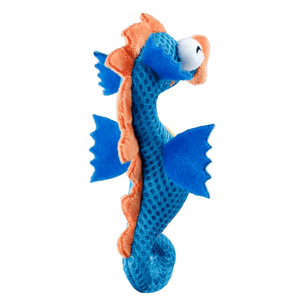 GiGwi Dental Mesh Seahorse Toy for Cats (Blue)