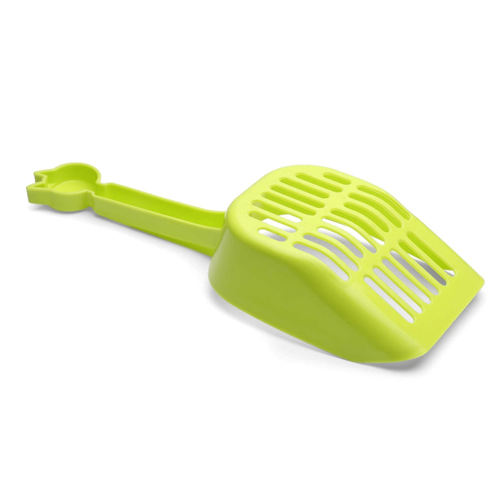 Kiki N Pooch Litter Scooper with Handle for Cats (Green)