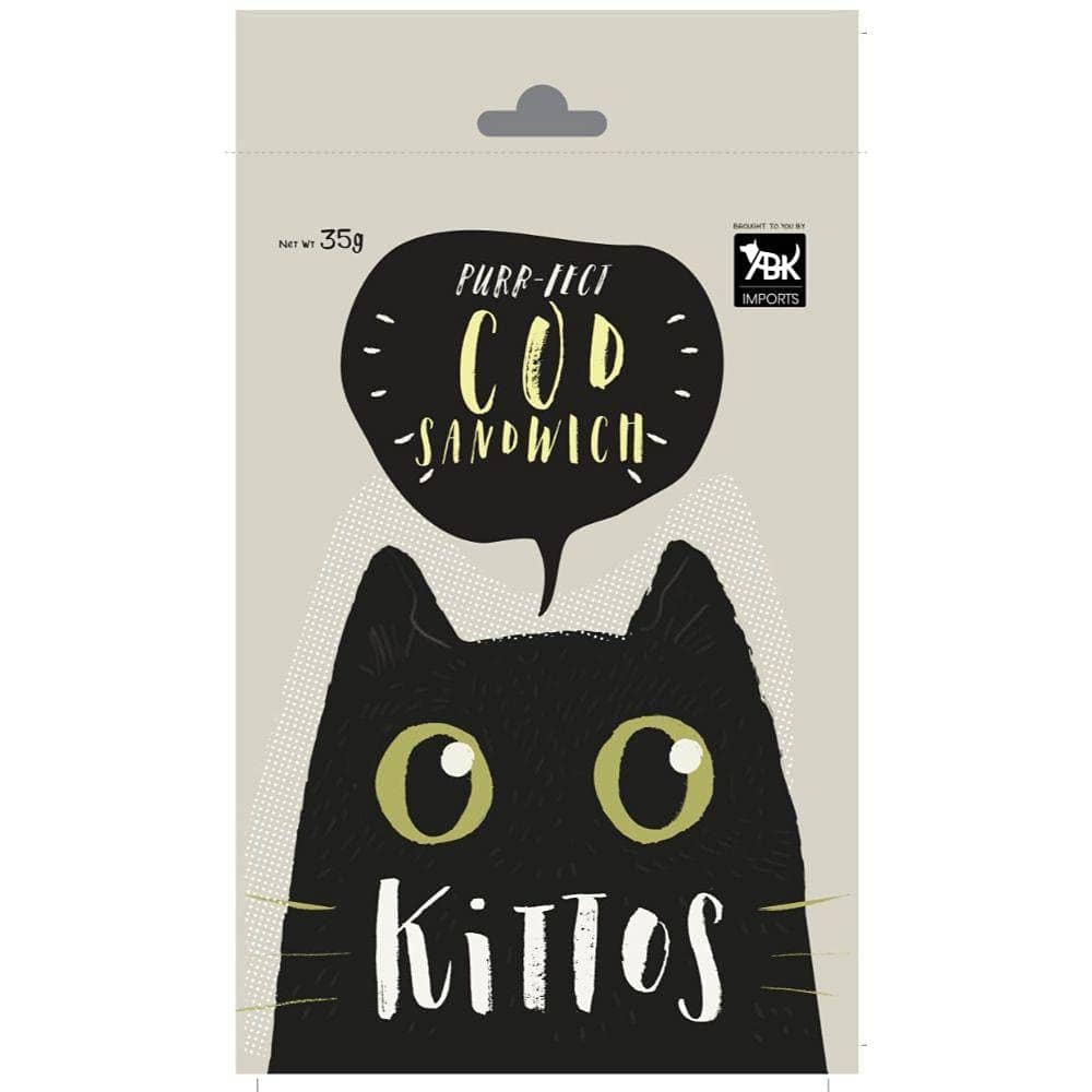 Kittos Purr Fect Sunfish Chicken and Twirls and Cod Sandwich Cat Treat Combo (3+3)