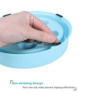 Emily Pets Interactive Food Bowl for Dogs (Blue)