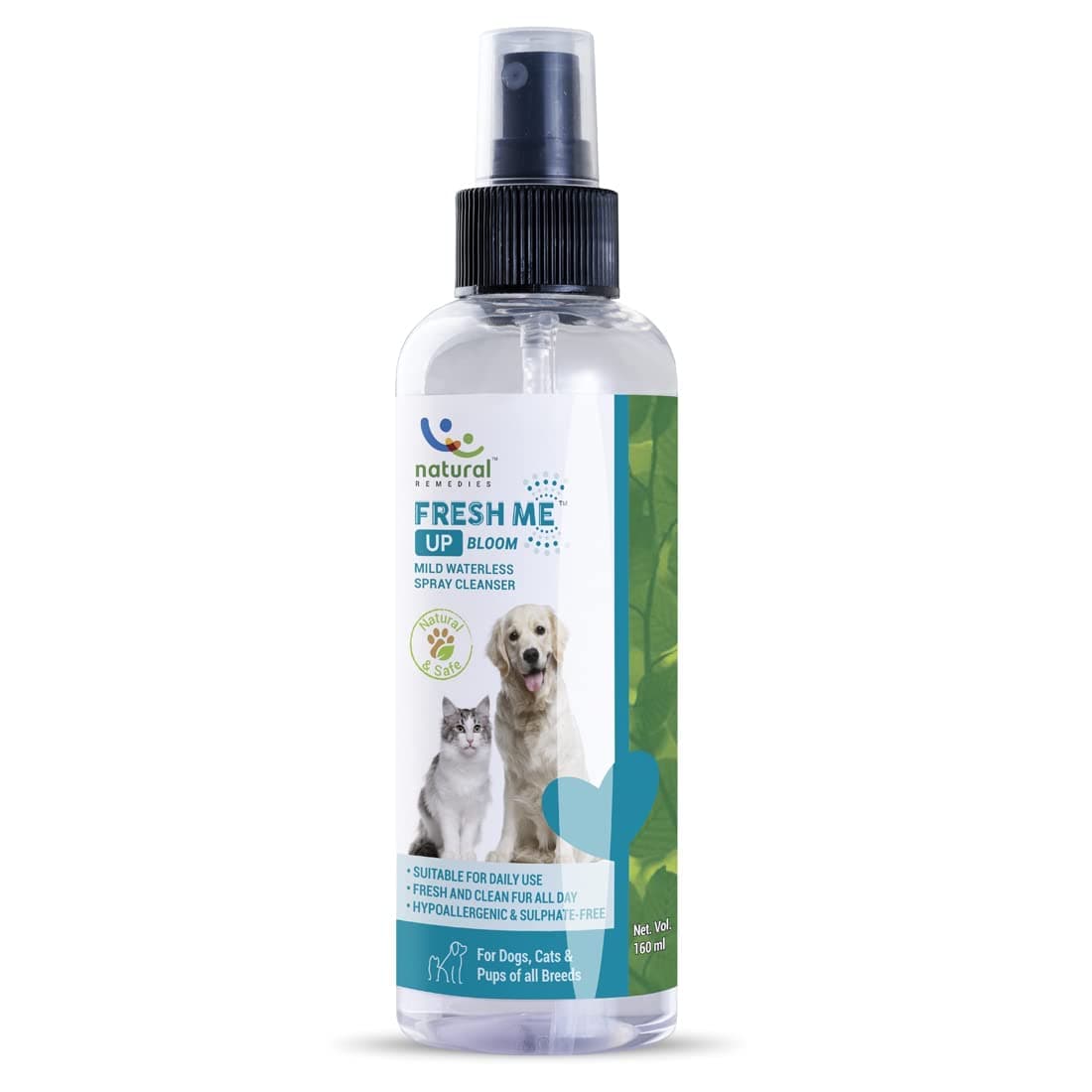 Natural Remedies Fresh Me Up Bloom Dry Shampoo for Dogs and Cats Both-Grooming Supplies Natural Remedies 160mL