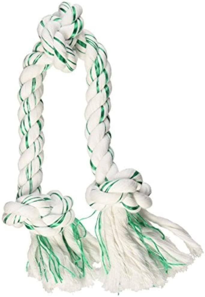Petmate Booda Fresh N Floss Spearmint 3-Knot Rope Dog Toy