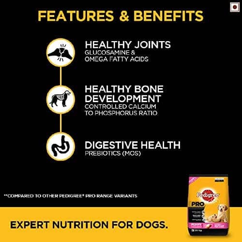 Pedigree PRO Expert Nutrition for Large Breed Puppy(3-18 Months)Dog Dry Food