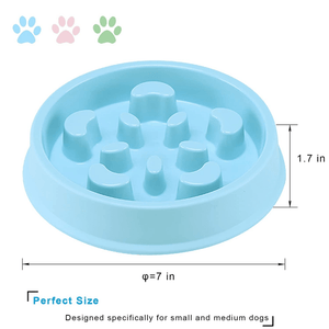 Emily Pets Interactive Food Bowl for Dogs (Blue)