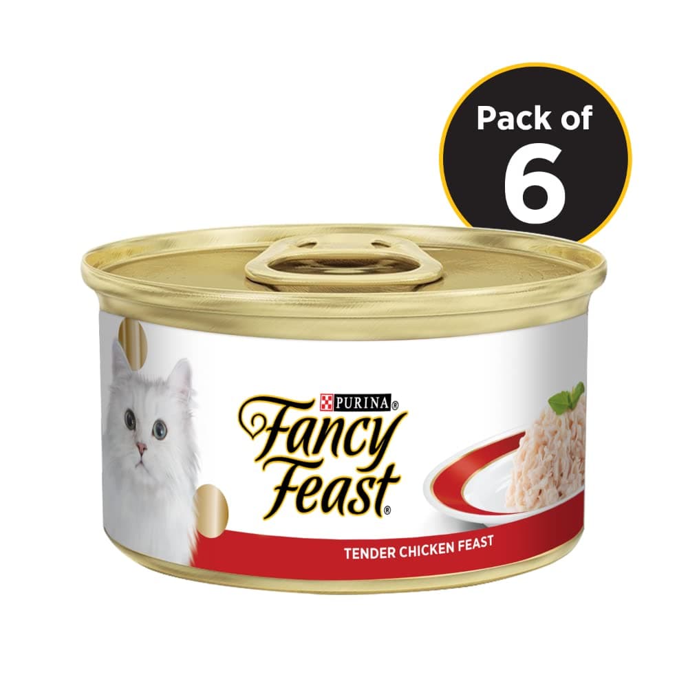 Purina Fancy Feast Tender Chicken Feast Cat Wet Food (5 + 1 Free)