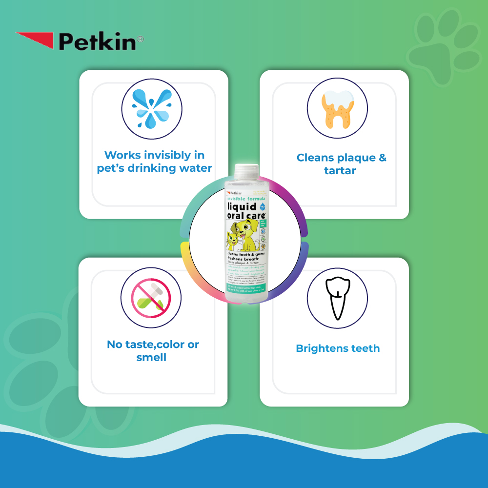 Petkin Liquid Oral Care Invisible formula for Pets