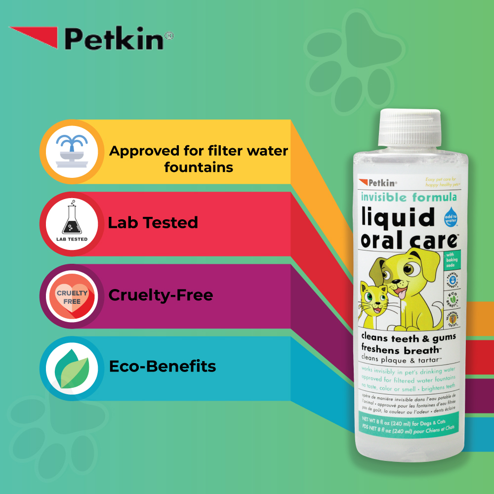Petkin Liquid Oral Care Invisible formula for Pets Both-Health & Wellness Petkin