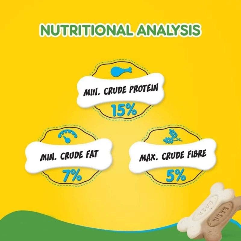 Basil Non Veg Bone Shaped Adult Biscuits, Pedigree Chicken and Vegetables Adult Dry Food, Skyec Skyworm XL Deworming Tablet Dog Combo Exclusive Combo Exclusive Combo