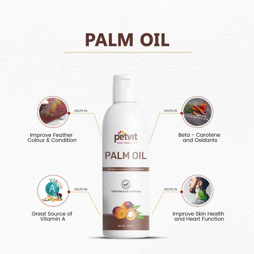 Petvit Palm Oil with Palm Fruit for Parrots