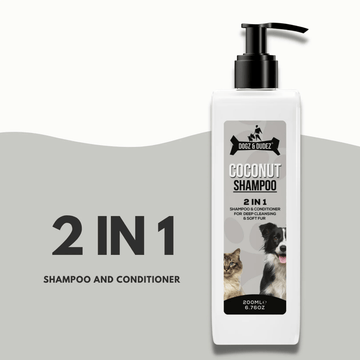 DOGZ & DUDEZ Coconut Shampoo for Dogs and Cats