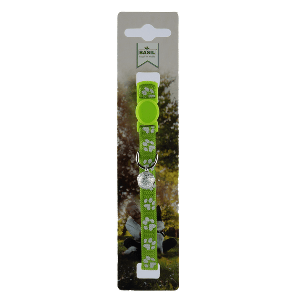 Basil Printed Collar for Cats & Puppies (Green)