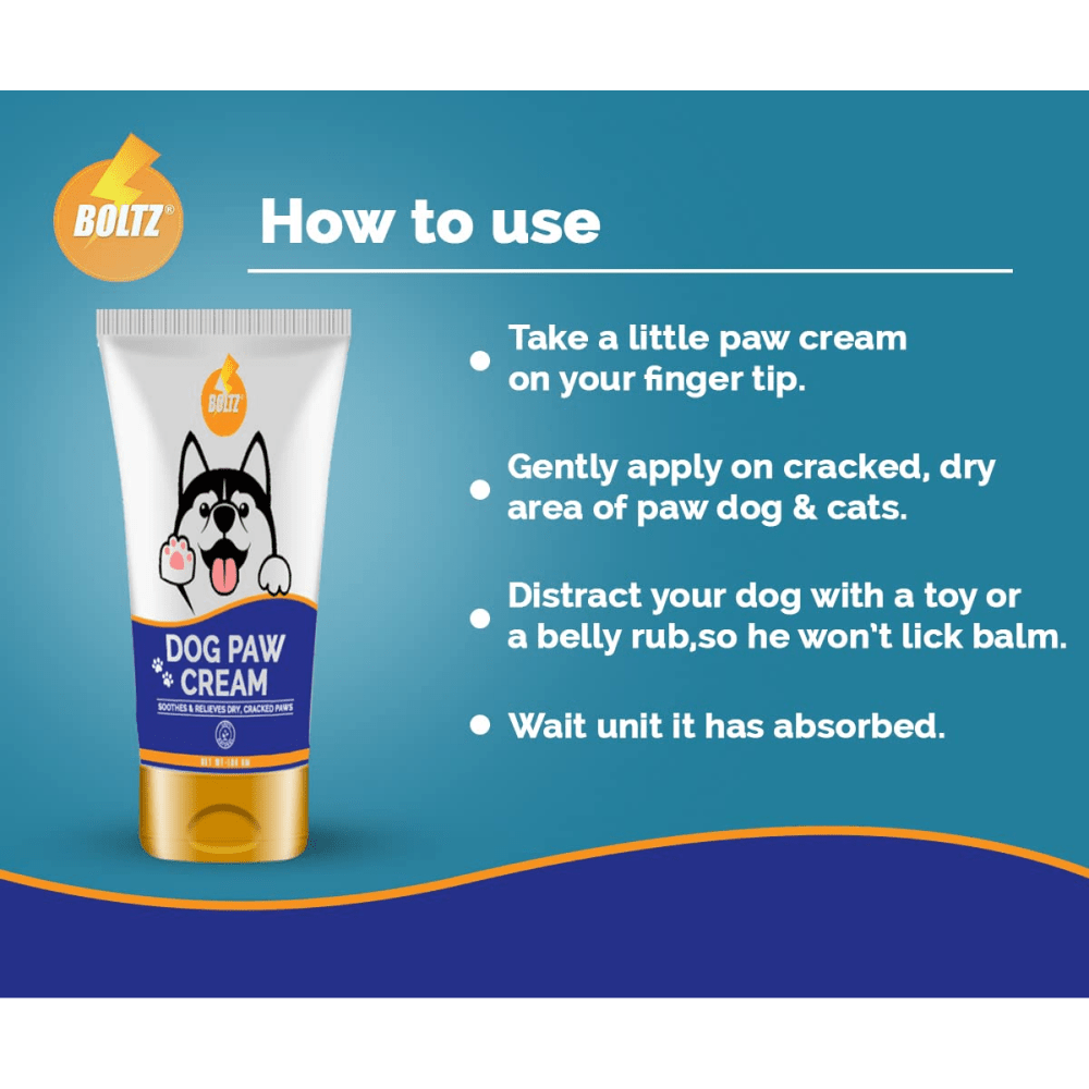 Boltz Cracked and Chapped Paw Cream for Dogs