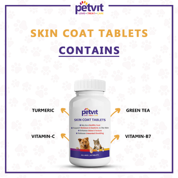 Petvit Skin & Coat Tablets for Dogs and Cats