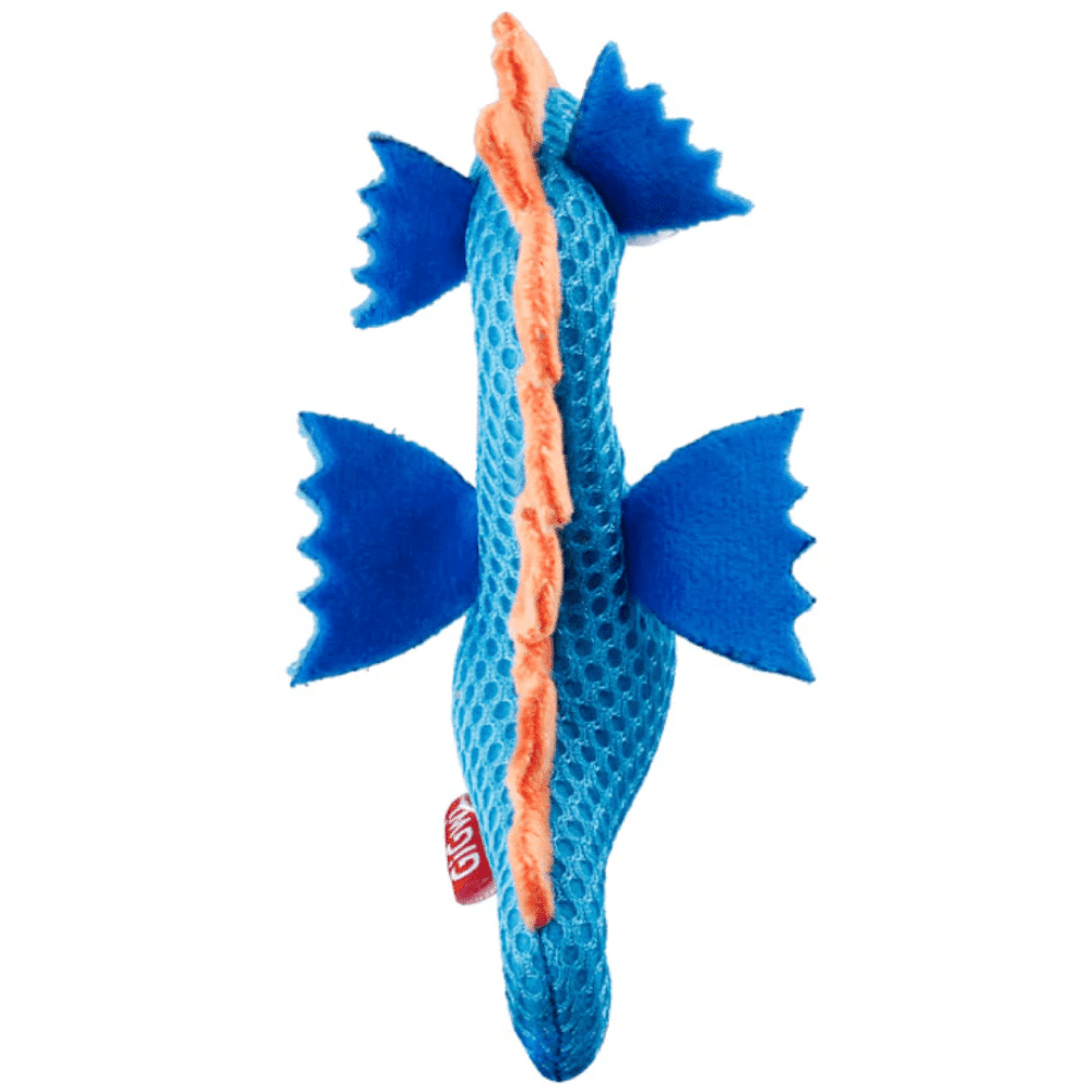 GiGwi Dental Mesh Seahorse Toy for Cats (Blue)