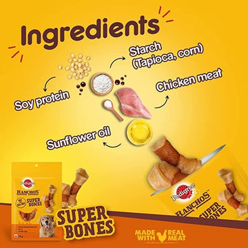 Pedigree Ranchos Super Bones Chicken & Milk Dog Treats