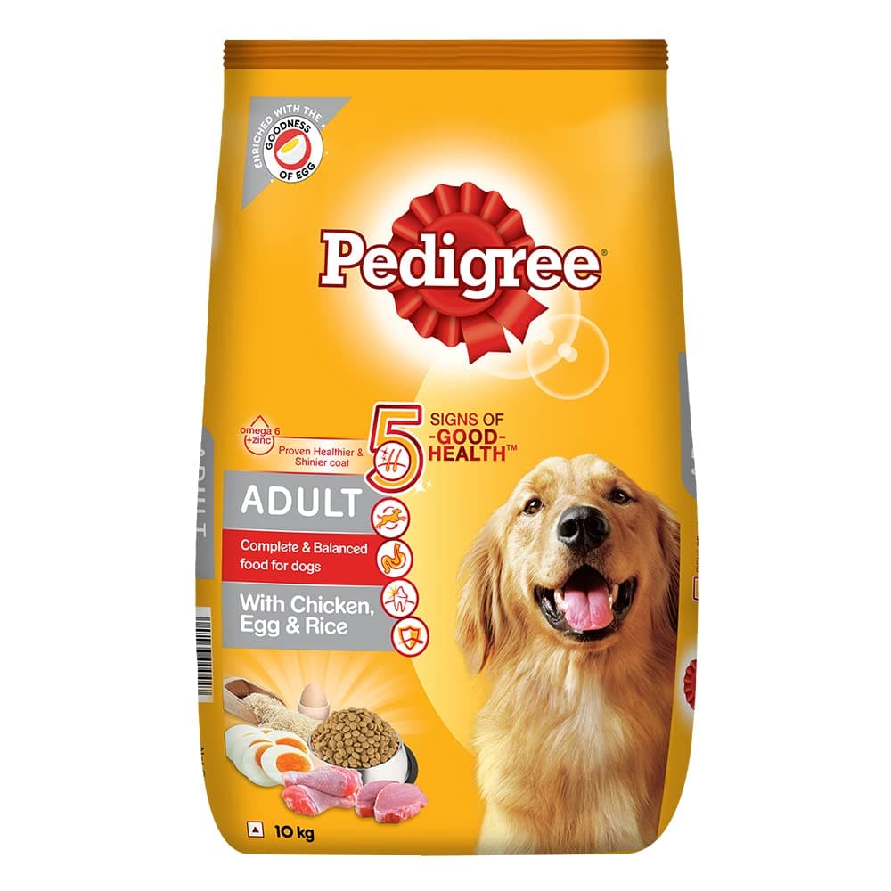 Pedigree Chicken Egg and Rice Adult Dog Dry Food Supertails