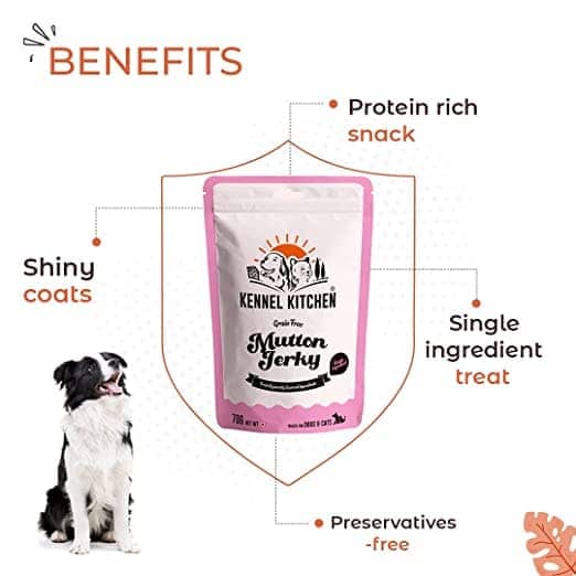 Kennel Kitchen Air Dried Mutton Jerky Dog and Cat Treats Dog Treats + Others Kennel Kitchen