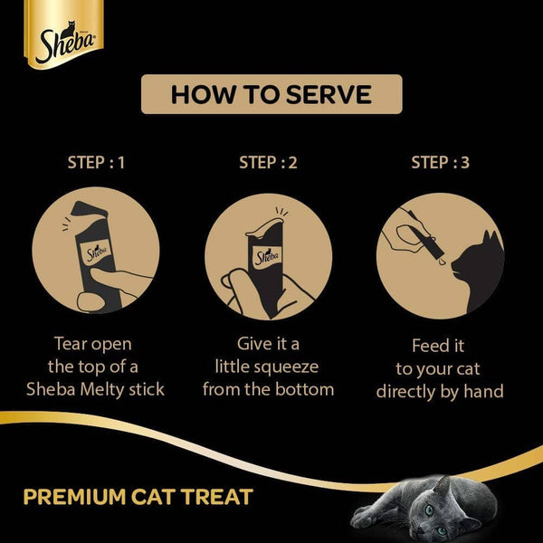 Me O Creamy Chicken & Liver and Sheba Chicken & Chicken Whitefish Sasami Selection Melty Premium Cat Treats Combo