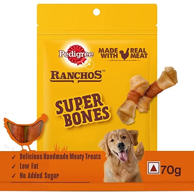 Pedigree Ranchos Super Bones Chicken & Milk Dog Treats