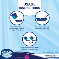 Catsan Hygiene Plus Unscented Non Clumping 100% Natural Cat Litter