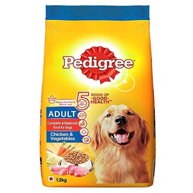 Pedigree Chicken & Vegetable Dry Food and Chicken & Liver Wet food Adult Dog Combo