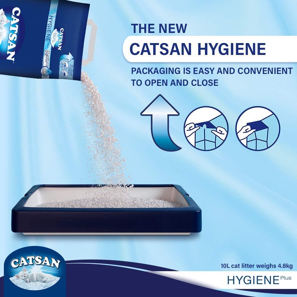 Catsan Hygiene Plus Unscented Non Clumping 100% Natural Cat Litter