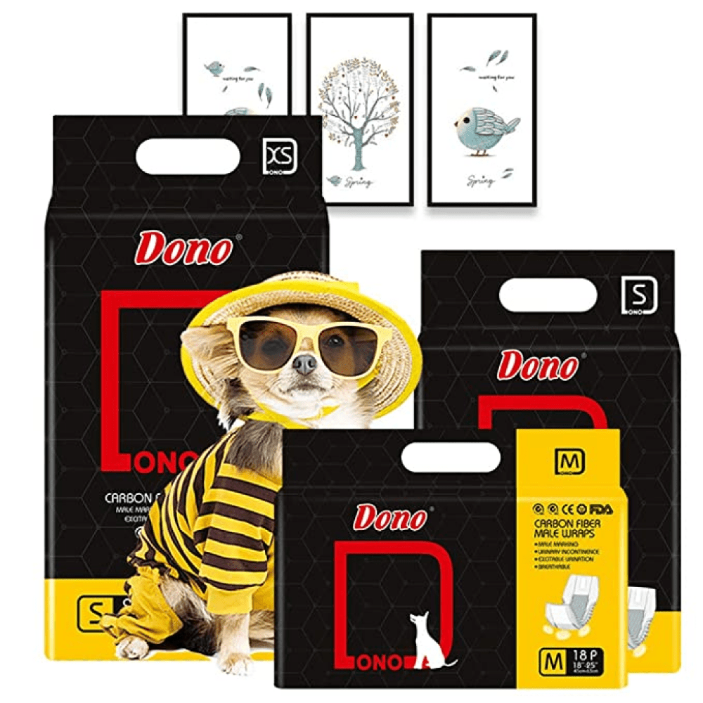 Dono Urine Deodorization with Carbon Technology Diaper for Male Dogs