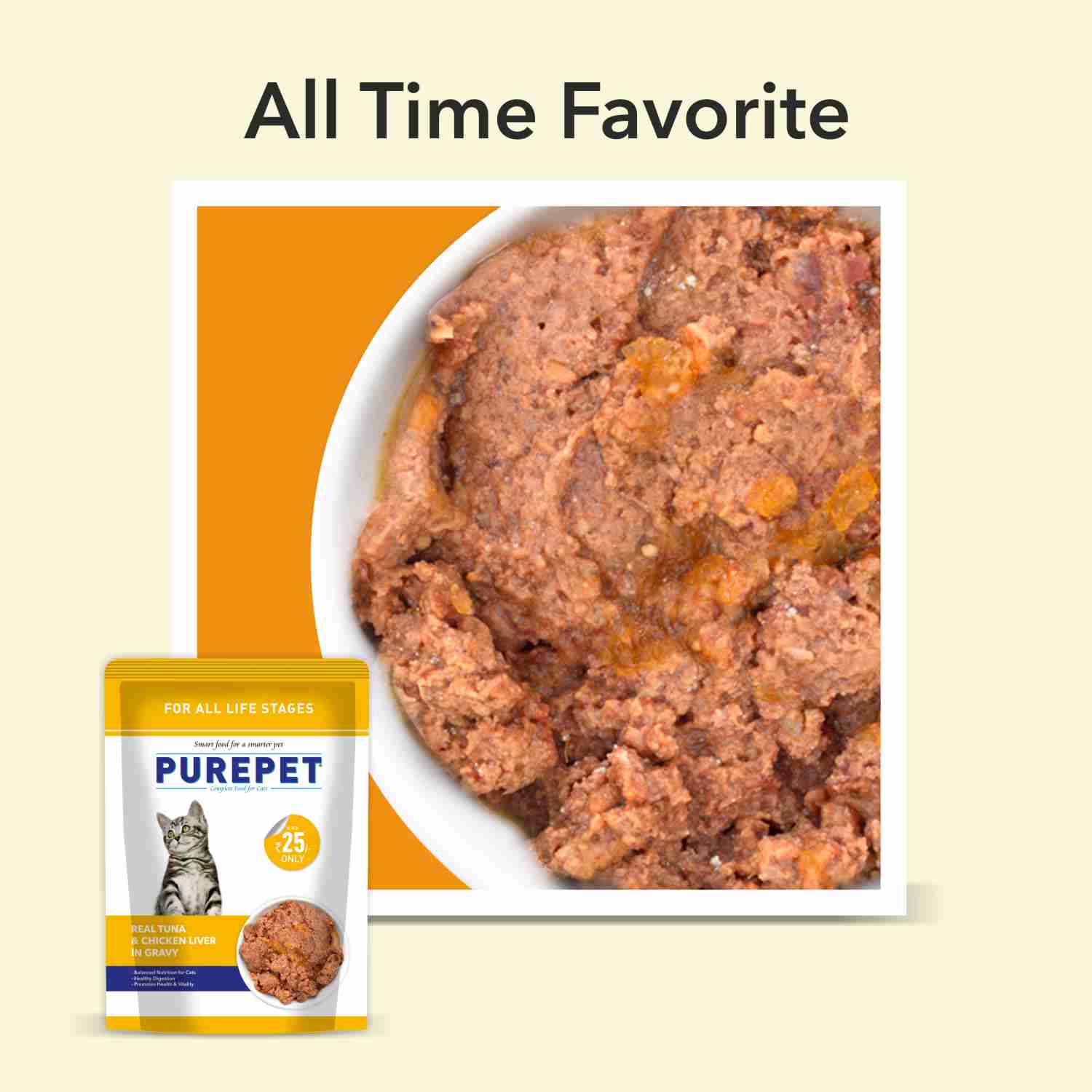 Purepet Real Tuna & Chicken Liver in Gravy Cat Wet Food