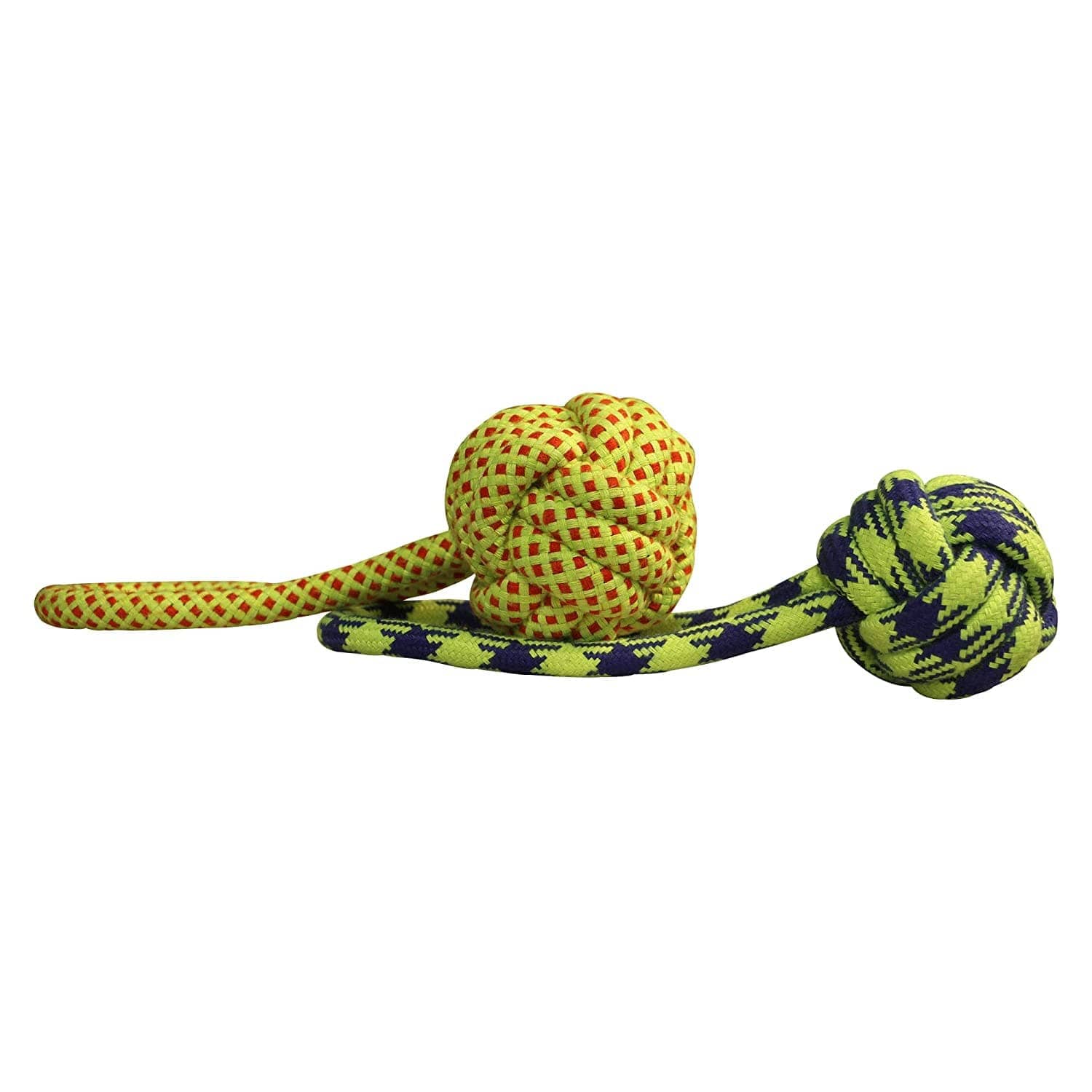 Hiputee Knotted Durable Big Handle Ball Teething Rope Toy for Dogs